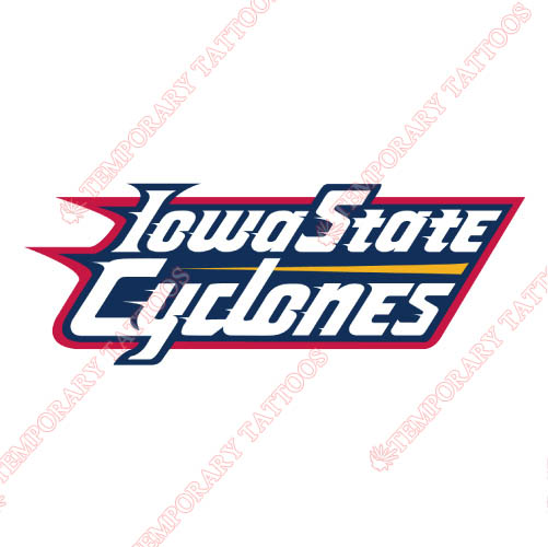 Iowa State Cyclones Customize Temporary Tattoos Stickers NO.4658